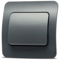 Intrerupator simplu 10A antracit, gama Jazz - Elbi