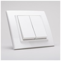 Comutator 10A alb, gama Mina - Ovivo - detaliu