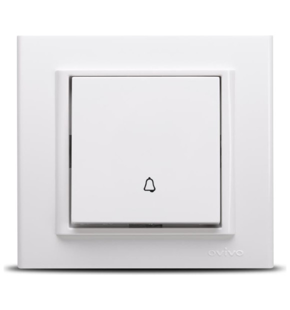 Intrerupator sonerie 10A alb, gama Mina - Ovivo