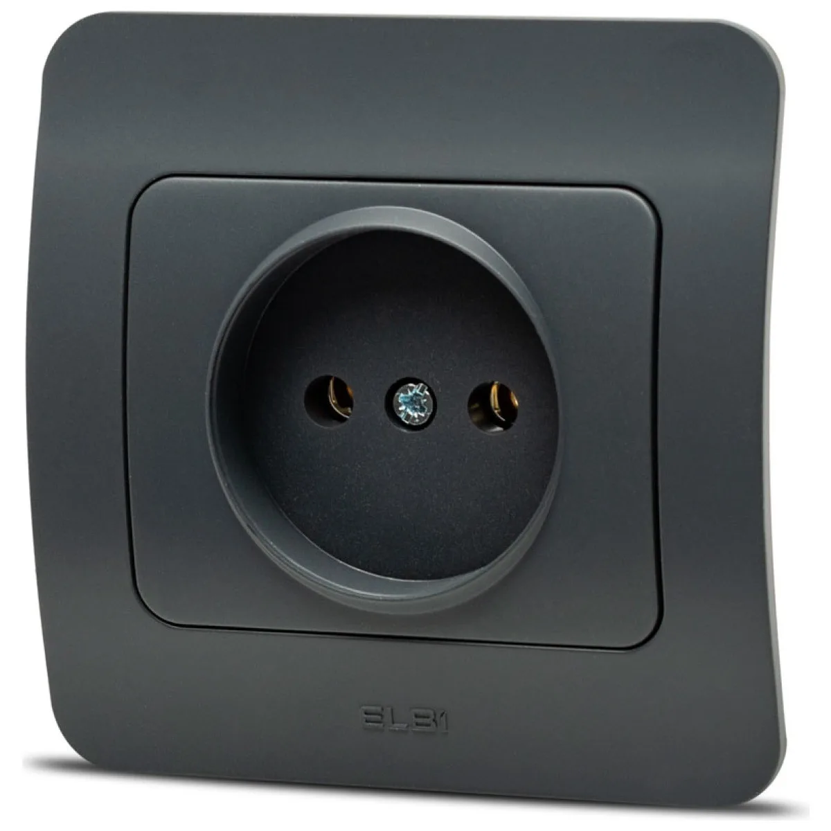Priza fara contact de protectie 16A antracit, gama Jazz