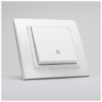 Intrerupator sonerie 10A alb, gama Mina - Ovivo - detaliu