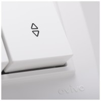 Intrerupator cap scara 10A alb Mina Ovivo, comutator - ambalaj