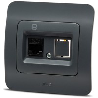 Priza date 1x RJ45 Cat6e antracit, gama Jazz