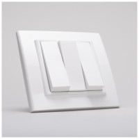 Intrerupator triplu 10A alb, gama Mina Ovivo - imagine 5