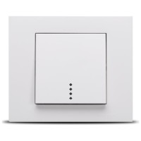 Intrerupator simplu 10A alb cu indicator LED, gama Mina - Ovivo