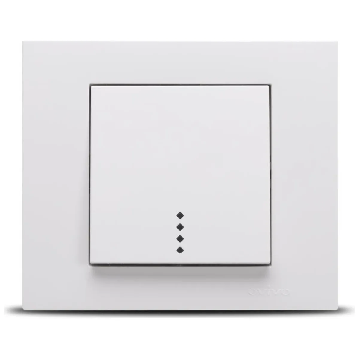 Intrerupator simplu 10A alb cu indicator LED, gama Mina - Ovivo