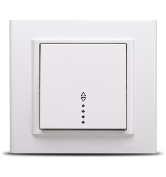 Intrerupator cap scara 10A cu LED alb, gama Mina Ovivo