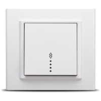 Intrerupator cap scara 10A cu LED alb, gama Mina Ovivo