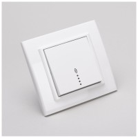 Intrerupator cap scara 10A cu LED alb, gama Mina Ovivo - vedere laterala
