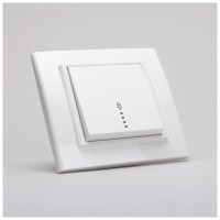 Intrerupator cap scara 10A cu LED alb, gama Mina Ovivo - ambalaj