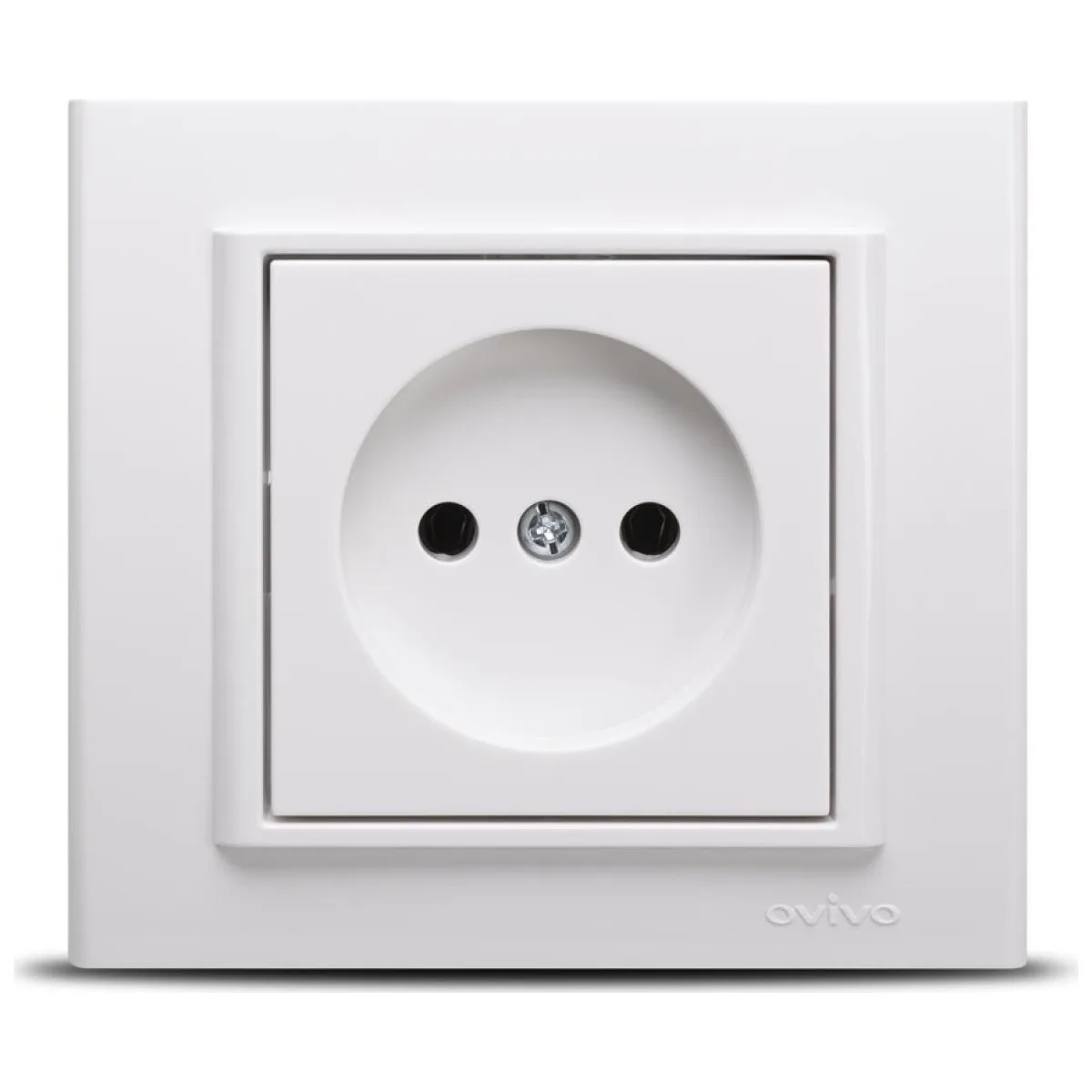 Priza fara contact de protectie 16A alb, gama Mina - Ovivo