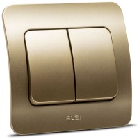 Comutator 10A titan Jazz, montaj ingropat - Elbi - vedere laterala