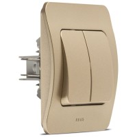 Comutator 10A titan Jazz, montaj ingropat - Elbi - detaliu