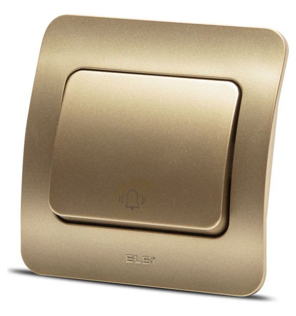 Intrerupator sonerie 10A titan, gama Jazz - buton cu revenire