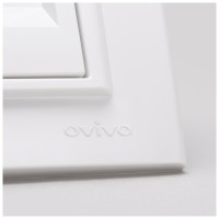 Priza date RJ45 Cat6 UTP, 1 port, alb, gama Mina - Ovivo - ambalaj