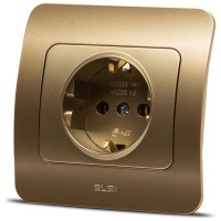 Priza Schuko 16A titan, gama Jazz - Elbi