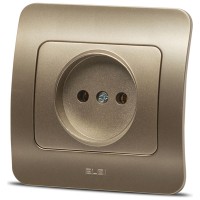 Priza fara contact de protectie 16A titan, gama Jazz