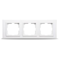 Rama 3 posturi alb Mina - Ovivo, ornament 3 module