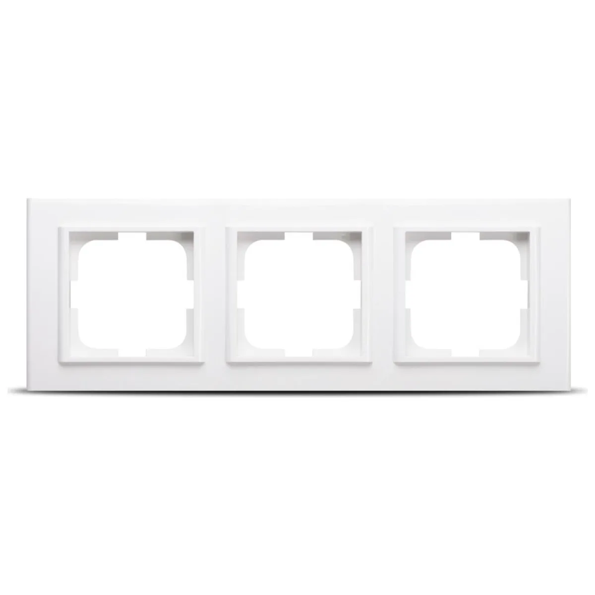 Rama 3 posturi alb Mina - Ovivo, ornament 3 module