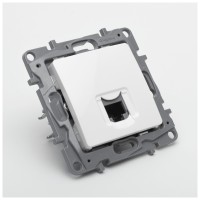 Priza date RJ45 Cat 6 UTP alb Salbei - Legrand - vedere laterala