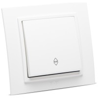 Intrerupator cap scara 10A alb mat, gama Zena