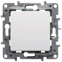 Intrerupator sonerie 10A alb Salbei Legrand, buton cu revenire - detaliu