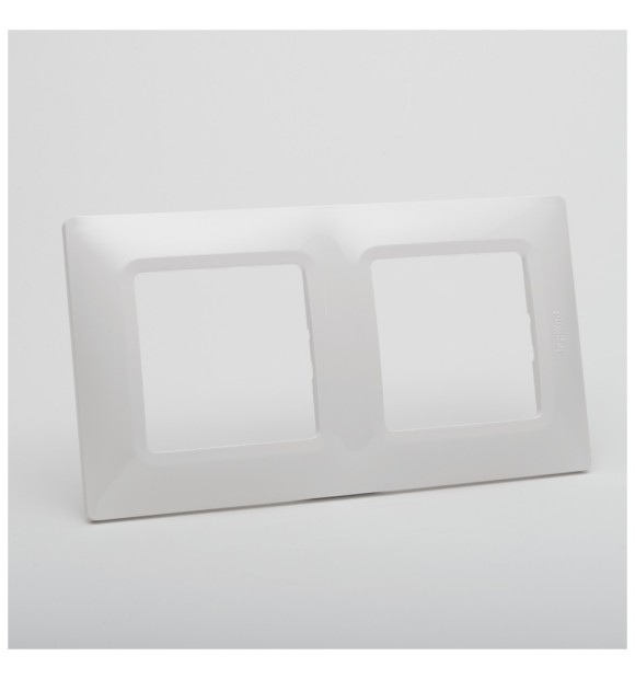 Rama 2 posturi alb Salbei Legrand pentru aparataj modular
