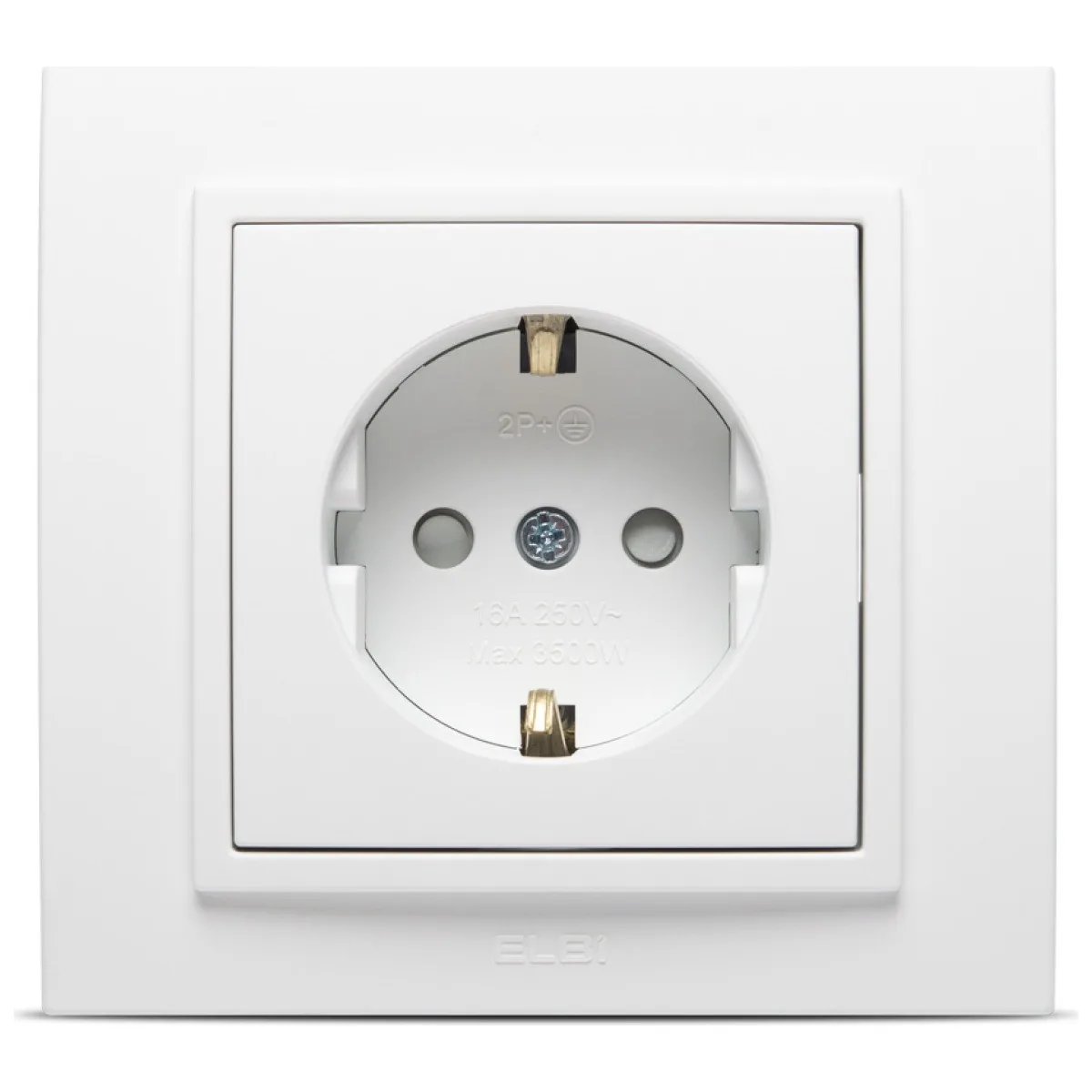 Priza Schuko 16A alb mat cu protectie copii, gama Zena