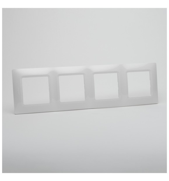 Rama 4 posturi alba Salbei Legrand pentru module multiple