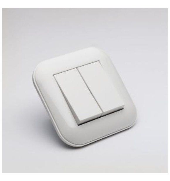 Comutator 10A alb, gama Loft - Ovivo