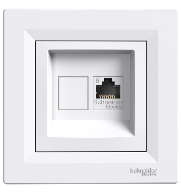Priza date RJ45 Cat6 UTP, alb, gama Asfora - Schneider