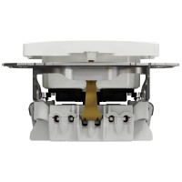 Priza Schuko 16A alb, gama Sedna Design - Schneider - vedere laterala