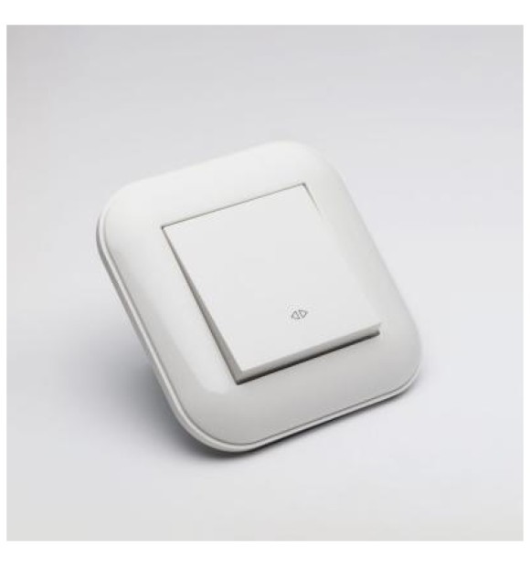 Intrerupator cap cruce 10A alb, gama Loft - Ovivo