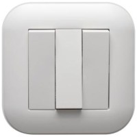 Intrerupator triplu 10A alb, gama Loft - Ovivo