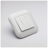 Intrerupator triplu 10A alb, gama Loft - Ovivo - imagine 5