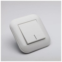 Intrerupator simplu 10A cu indicator LED alb, gama Loft Ovivo