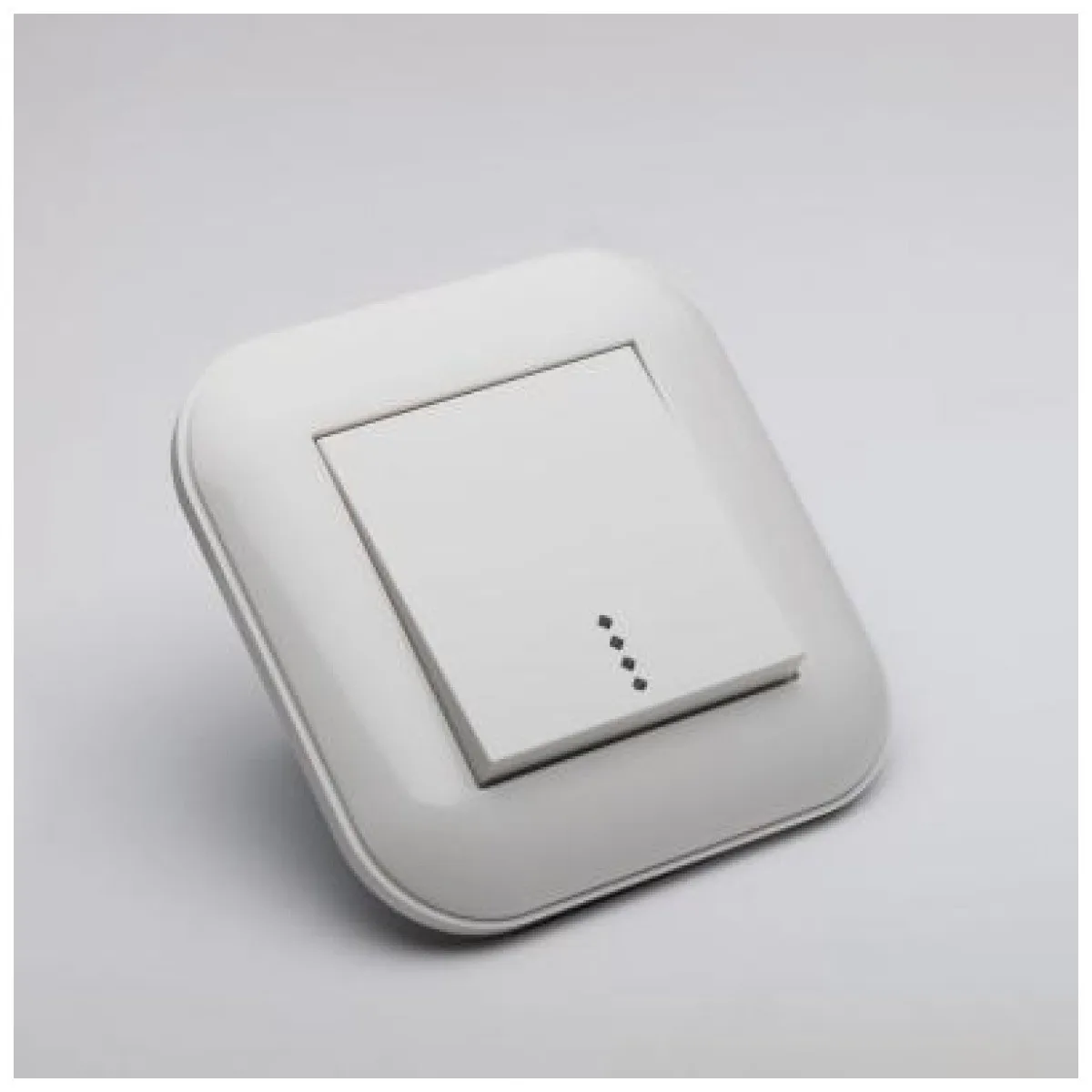 Intrerupator simplu 10A cu indicator LED alb, gama Loft Ovivo