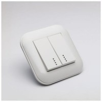 Comutator cu LED 10A alb, gama Loft - Ovivo