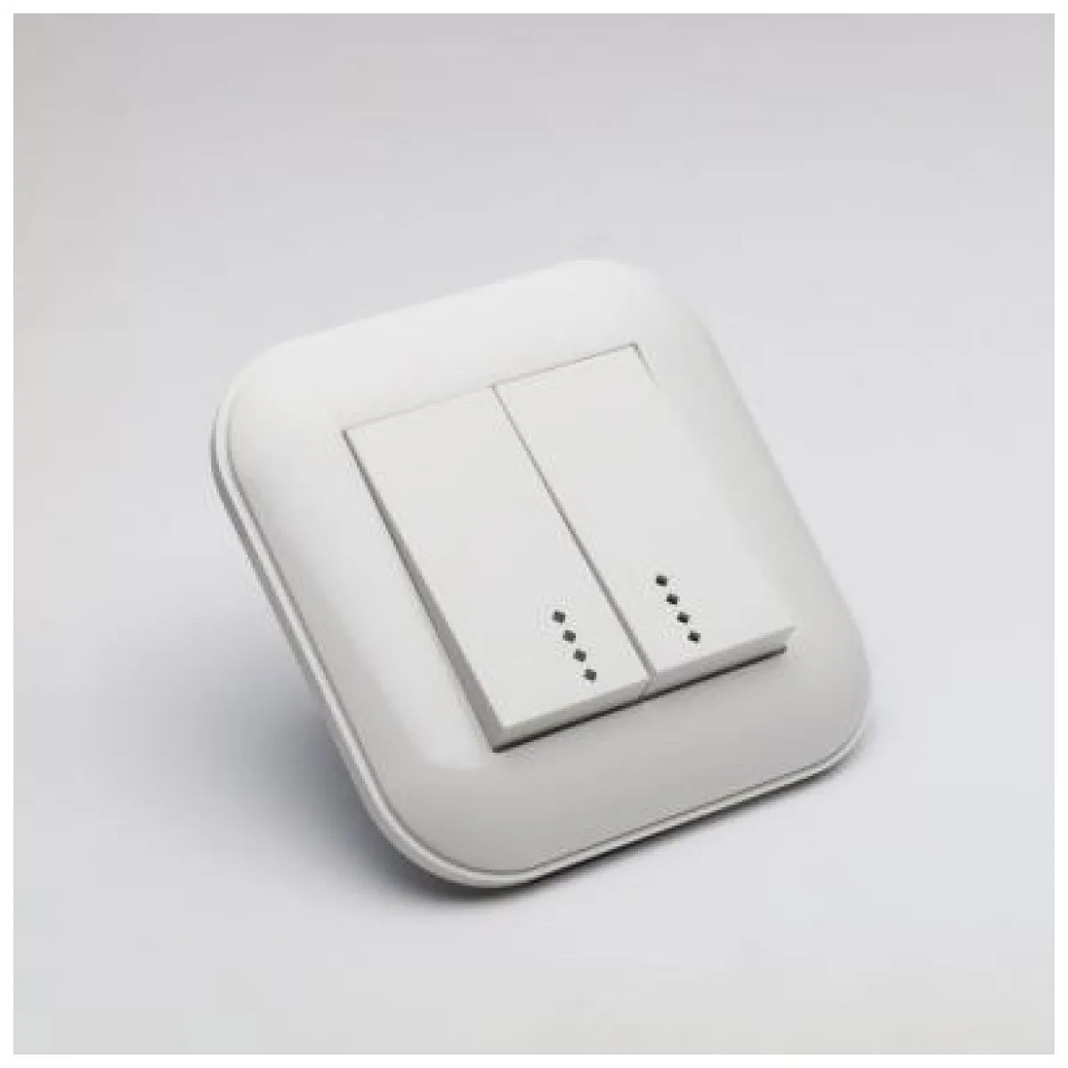 Comutator cu LED 10A alb, gama Loft - Ovivo