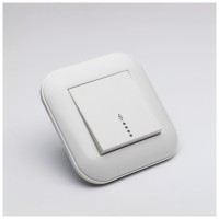 Intrerupator cap scara 10A cu LED alb, gama Loft - Ovivo - detaliu