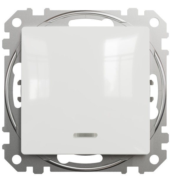 Intrerupator simplu 10A cu LED alb, gama Sedna Design - Schneider