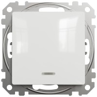 Intrerupator simplu 10A cu LED alb, gama Sedna Design - Schneider