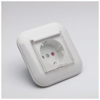 Priza Schuko 16A cu capac si protectie copii alb Loft - Ovivo - imagine 5