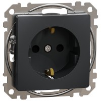 Priza Schuko 16A antracit Sedna Design - Schneider - detaliu