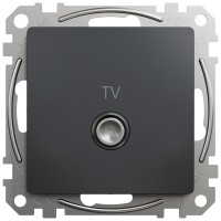 Priza TV capat antracit Sedna Design - Schneider Electric
