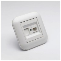 Priza date RJ45 Cat6 UTP, 1 port, alb, gama Loft - Ovivo