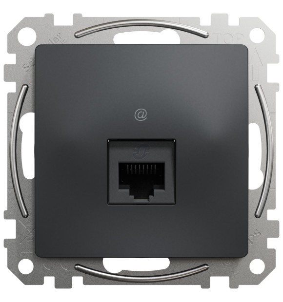 Priza date RJ45 Cat6 antracit Sedna Design Schneider