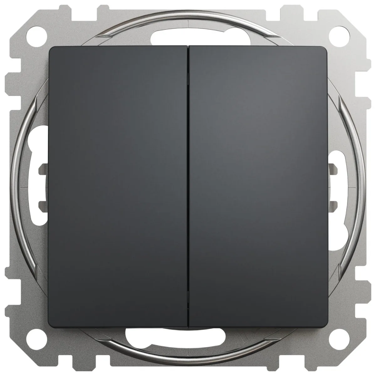 Intrerupator dublu cap scara 10A antracit Sedna Design Schneider