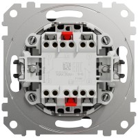 Intrerupator dublu cap scara 10A antracit Sedna Design Schneider - vedere laterala