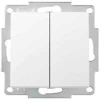 Comutator 10A alb Vesna Lezard, montaj ingropat